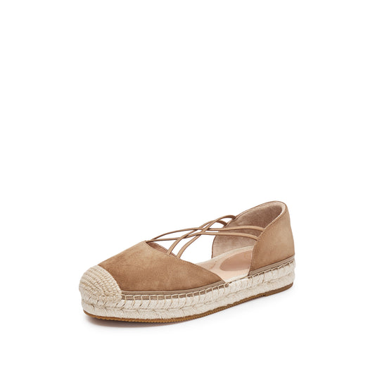 Espadrilles - EspaCharm Grace Straw Woven Platform Slip-Ons EDT20