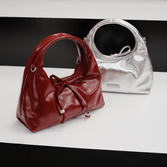 Handbag - Crescent Moon Shape Shoulder Bag X8257