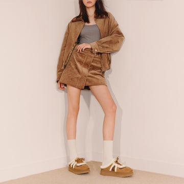 Birken - Furry Platform Half-slip Birkenstocks EIY10