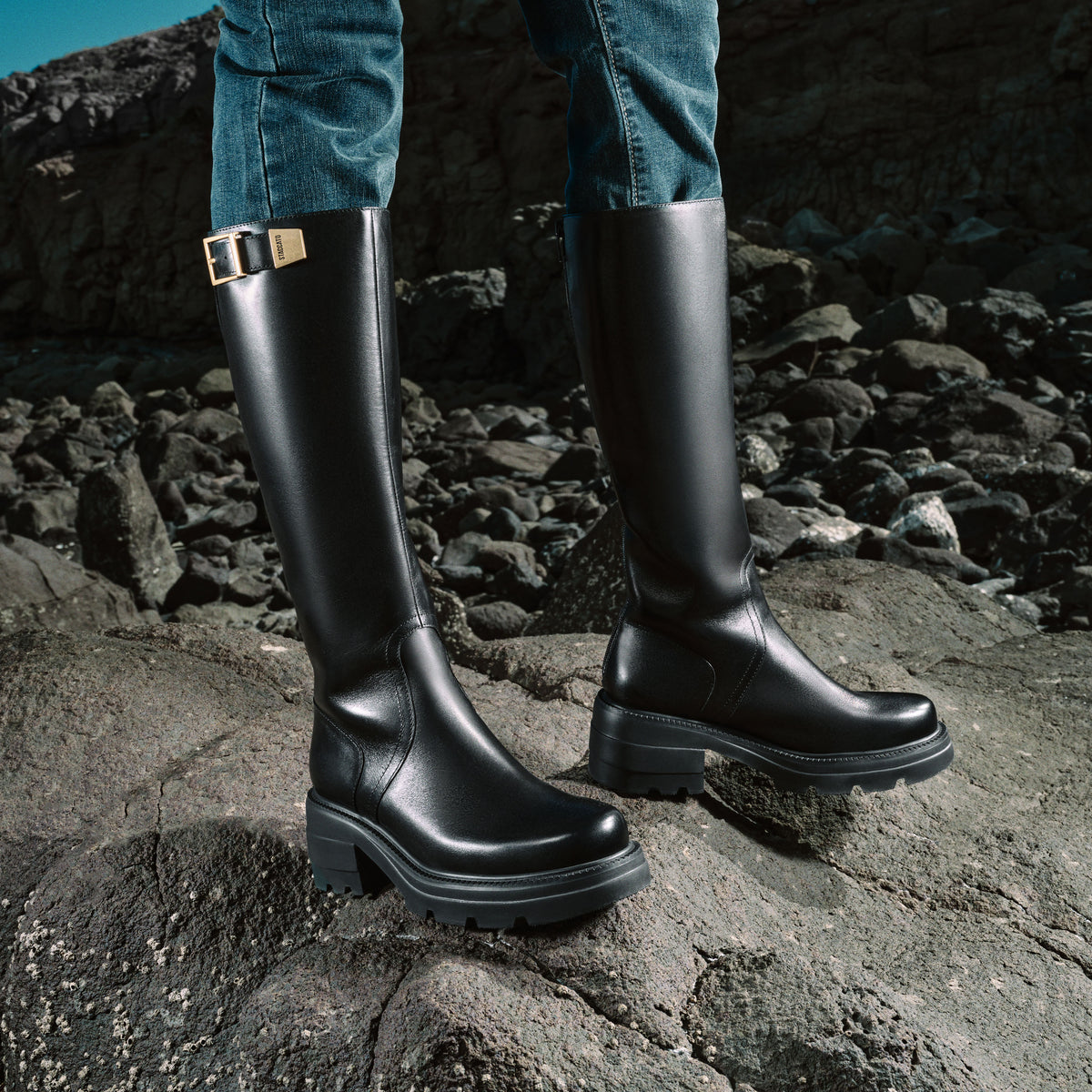 STACCATO Saddle Buckle Knee-High Boots – EEZ19DG5 - image 3