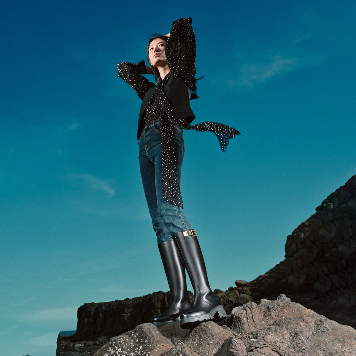 STACCATO Saddle Buckle Knee-High Boots – EEZ19DG5 - image 5