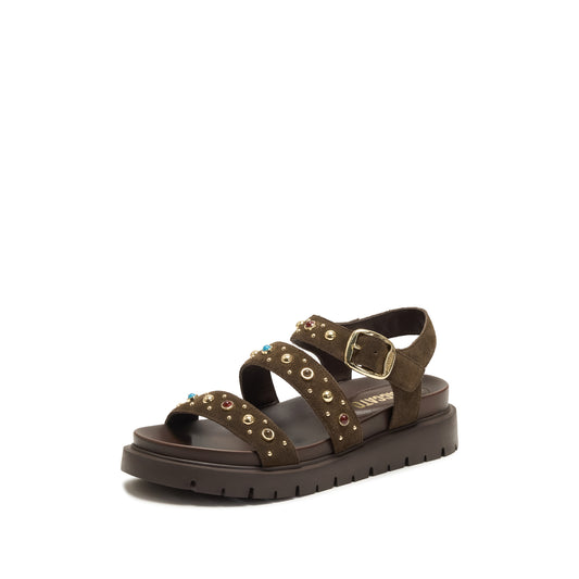 STACCATO Retro Roman Platform Sandals - EJO48BL6 - Retro Coffee