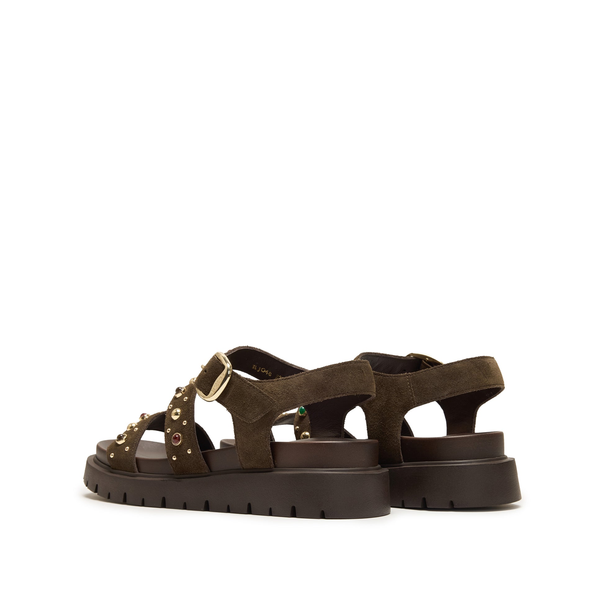 STACCATO Retro Roman Platform Sandals - EJO48BL6 - Retro Coffee