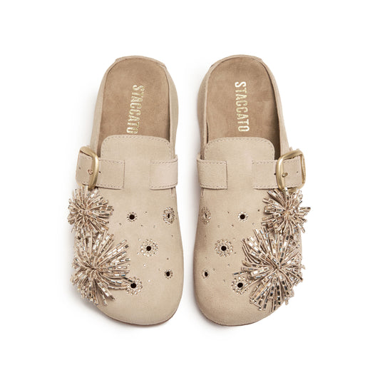 STACCATO Women’s 2026 Spring Platform Birkenstock-Style Slide Sandals – Firework Holiday (EG117AH6)