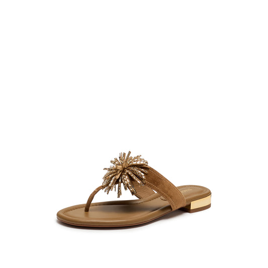 Flip-flops - Elegant Toe-post Flat Sandals EDU12BT6