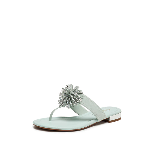 Flip-flops - Elegant Toe-post Flat Sandals EDU12BT6