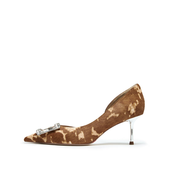 STACCATO Dionysus Crystal High Heel Pumps - Earth Brown Apricot