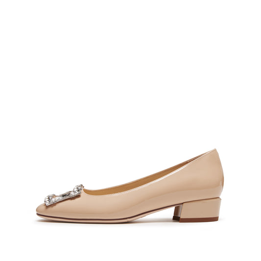 STACCATO block heel pumps white-background product angle, view 02