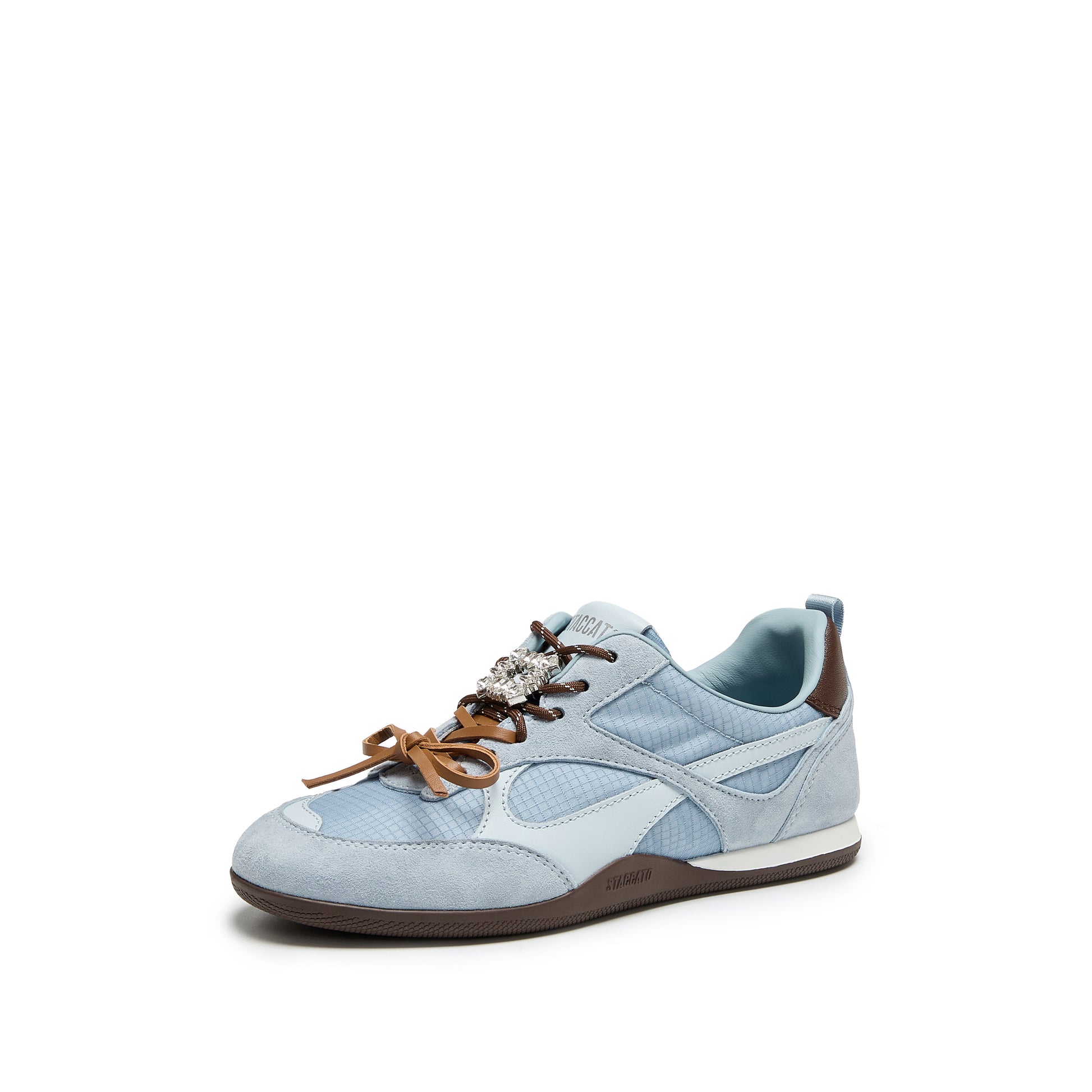 STACCATO Butterfly Note Trainer Sneakers - Sky Blue