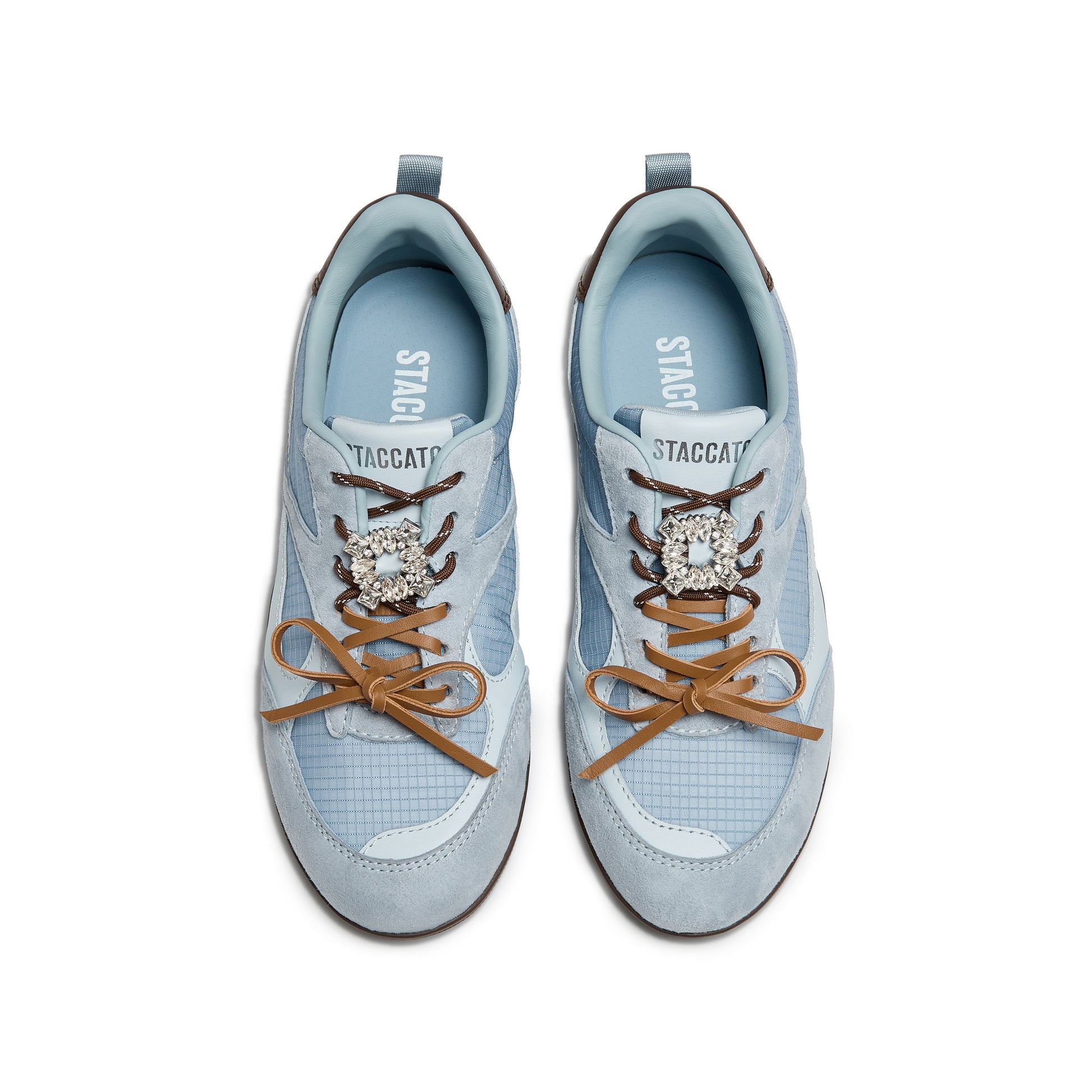 STACCATO Butterfly Note Trainer Sneakers - Sky Blue