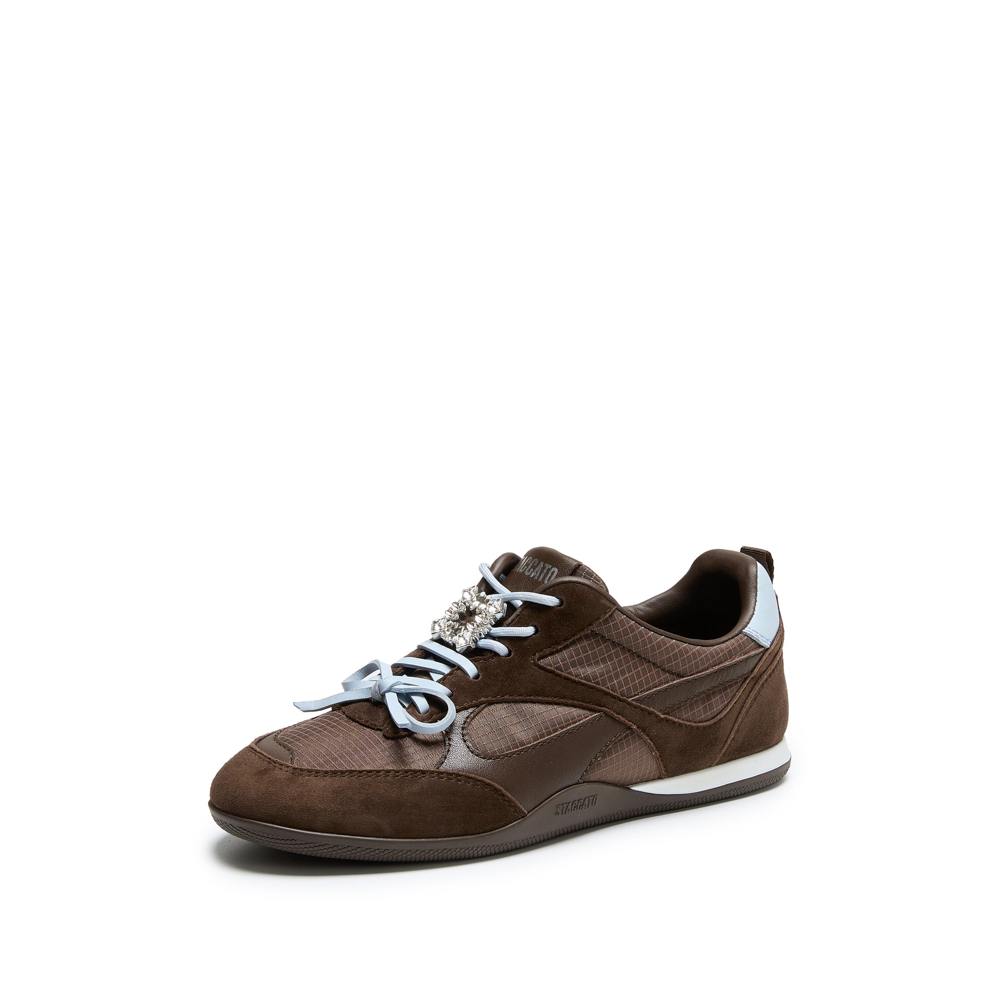 STACCATO Butterfly Note Trainer Sneakers - Deep Cocoa Brown
