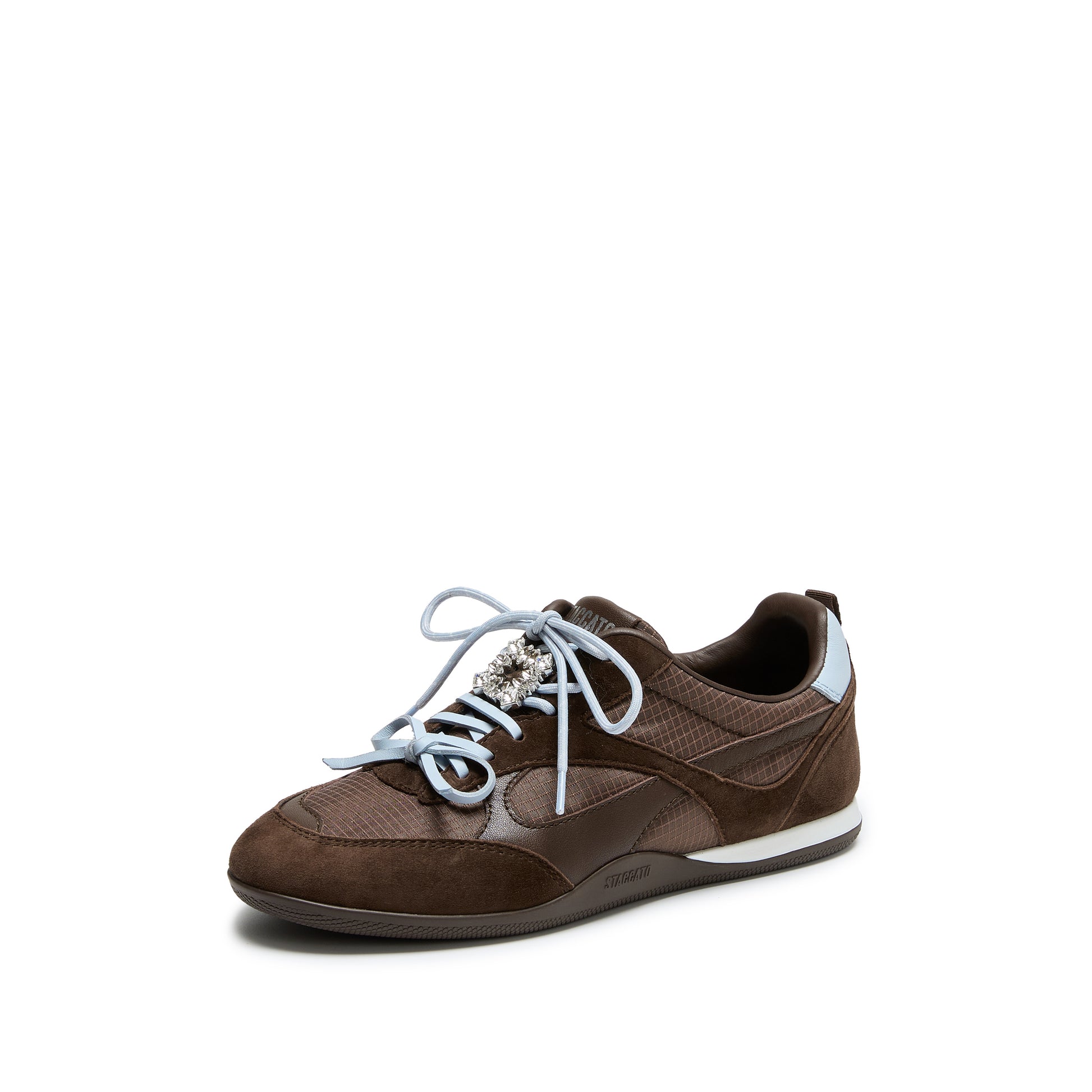 STACCATO Butterfly Note Trainer Sneakers - Deep Cocoa Brown