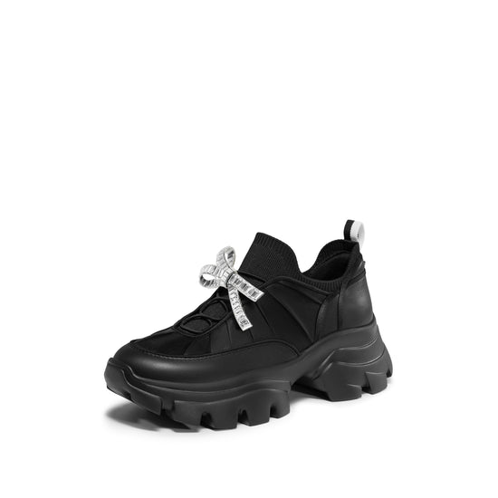 STACCATO x VERA WANG Platform Dad Sneakers - ECE17CM6 - Urban Black