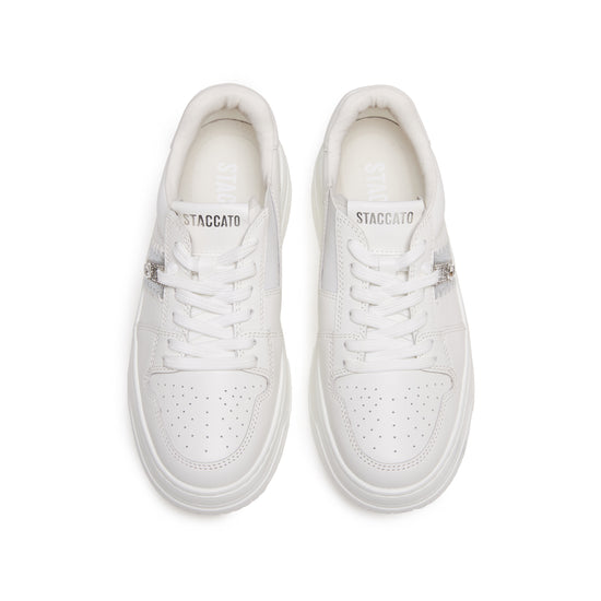 STACCATO Platform Court Sneakers - Cream White