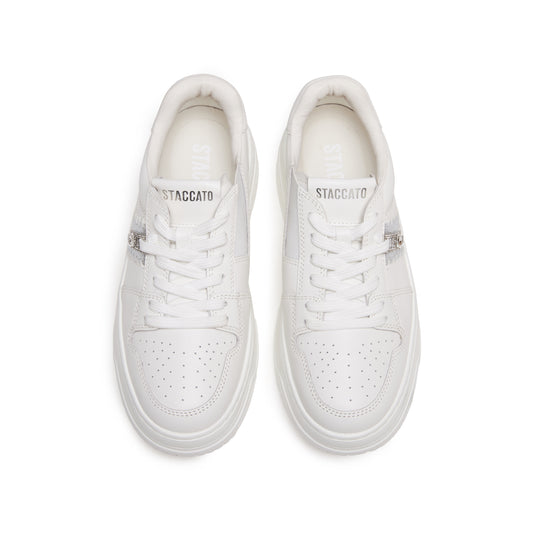 STACCATO Platform Court Sneakers - Cream White