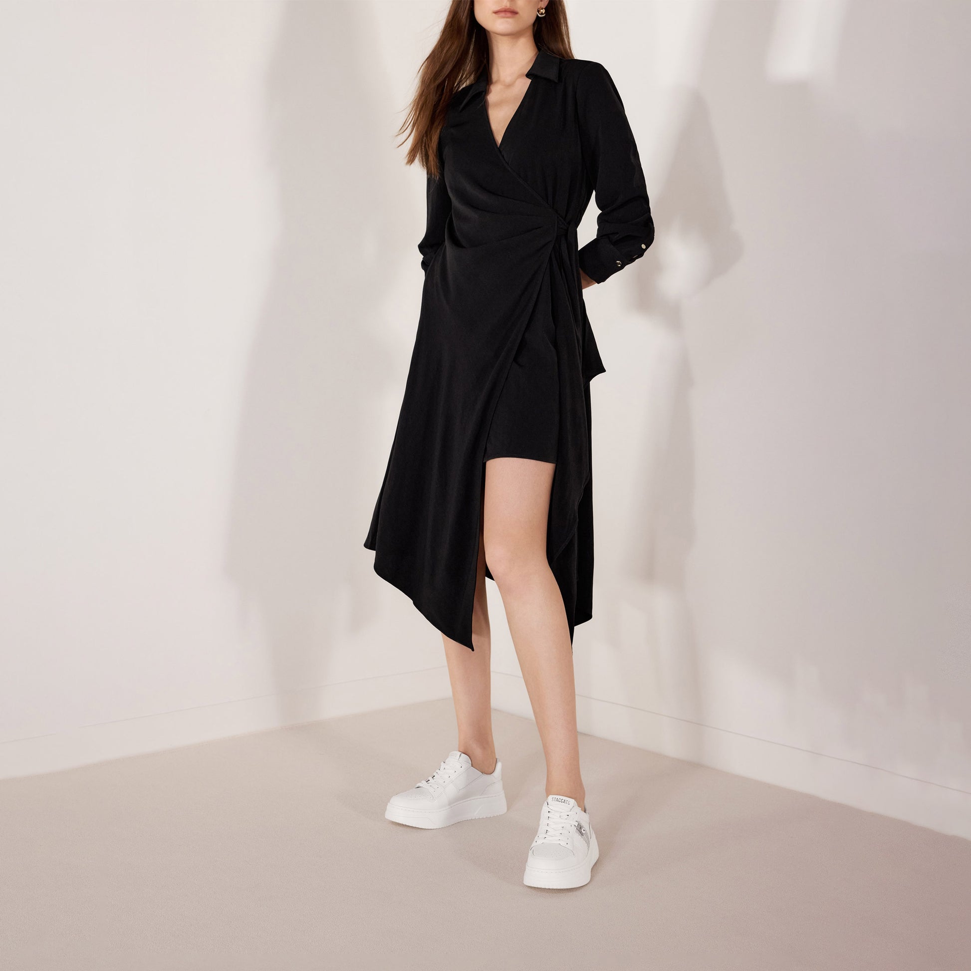 STACCATO Platform Court Sneakers - Cream White
