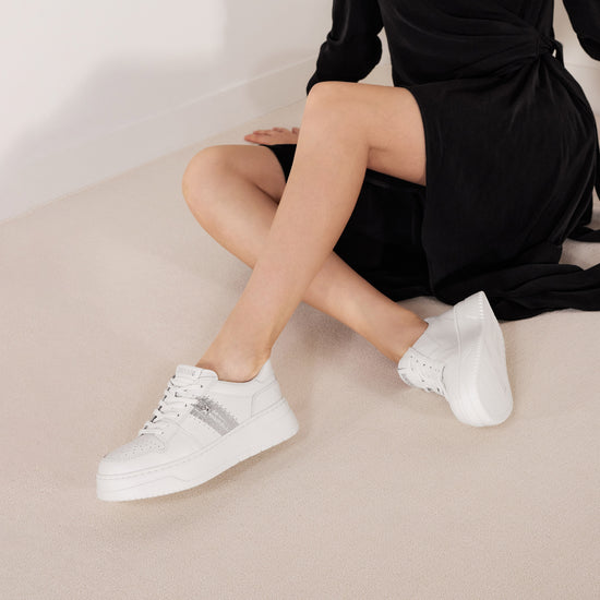 STACCATO Platform Court Sneakers - Cream White
