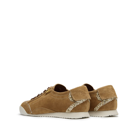 STACCATO Classic White Trainer Sneakers - Vintage Brown