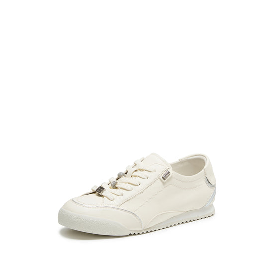 STACCATO Classic White Trainer Sneakers - Milky White
