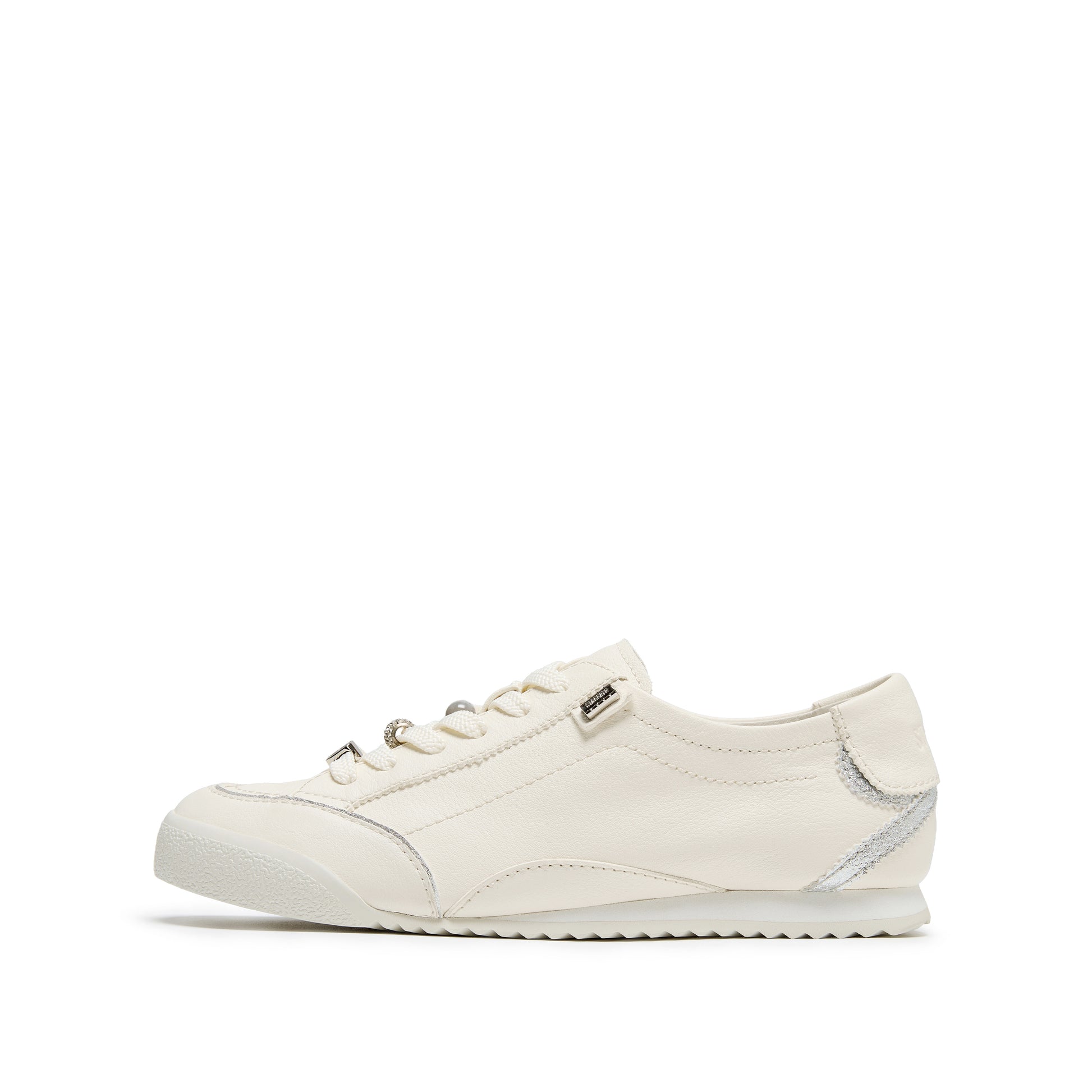 STACCATO Classic White Trainer Sneakers - Milky White