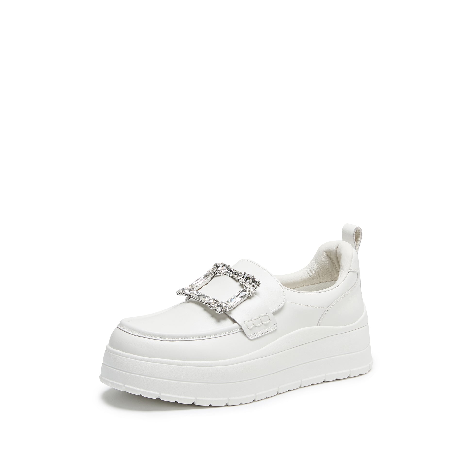 STACCATO Shearling White Sneakers - Refined White