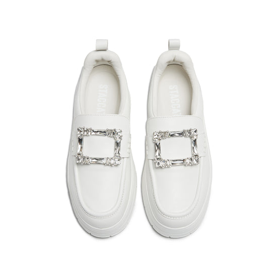 STACCATO Shearling White Sneakers - Refined White