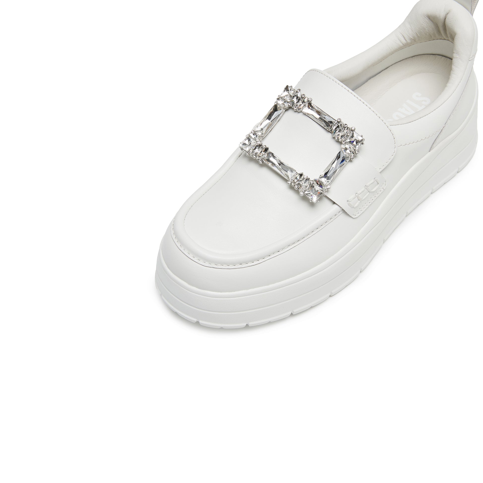 STACCATO Shearling White Sneakers - Refined White
