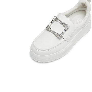 STACCATO Shearling White Sneakers - Refined White