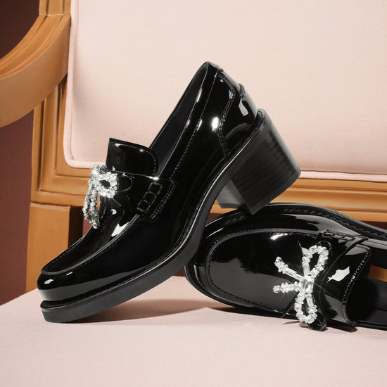 STACCATO Galaxy Jazz Platform Loafers - Midnight Black