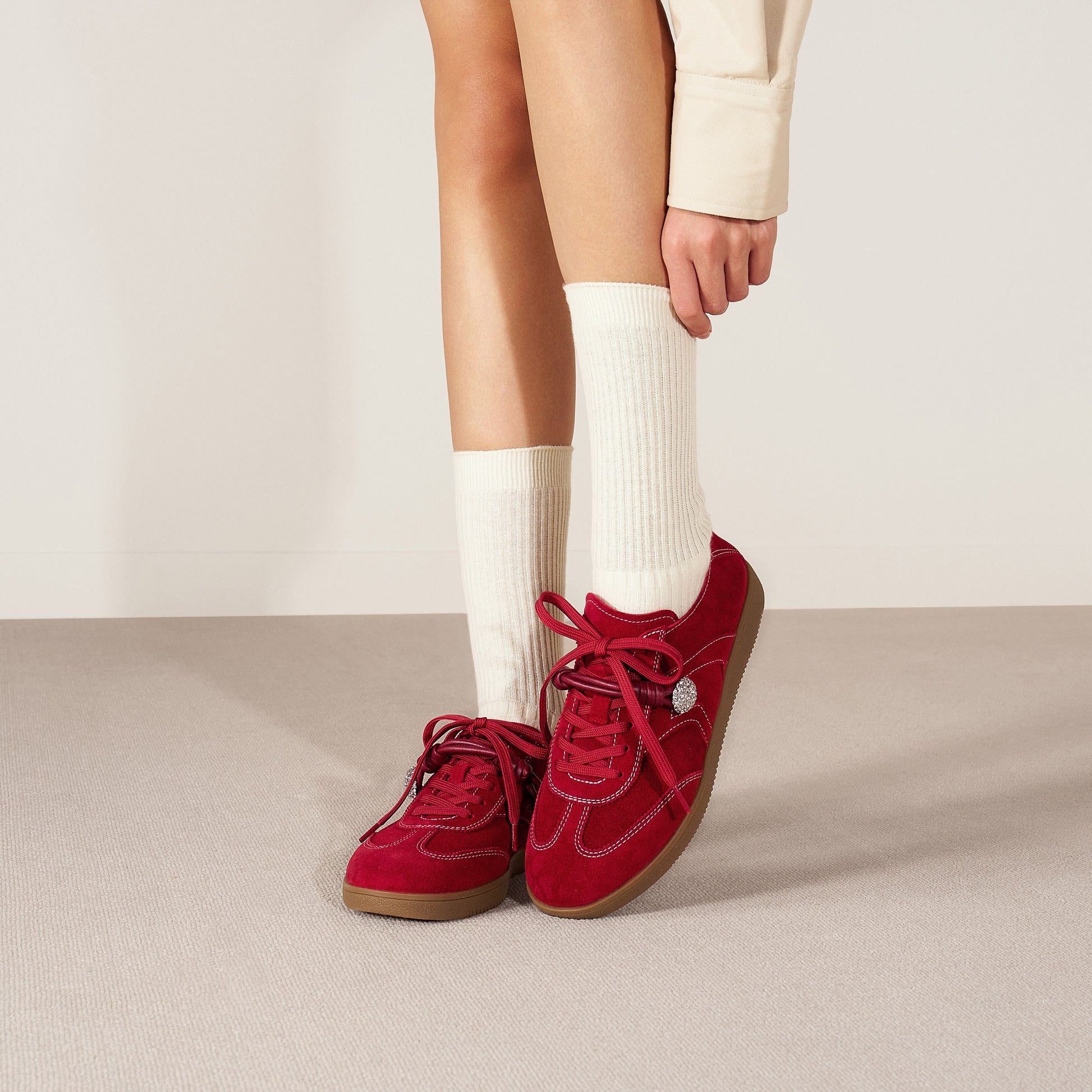 STACCATO Retro Trainer Sneakers - Bright Red