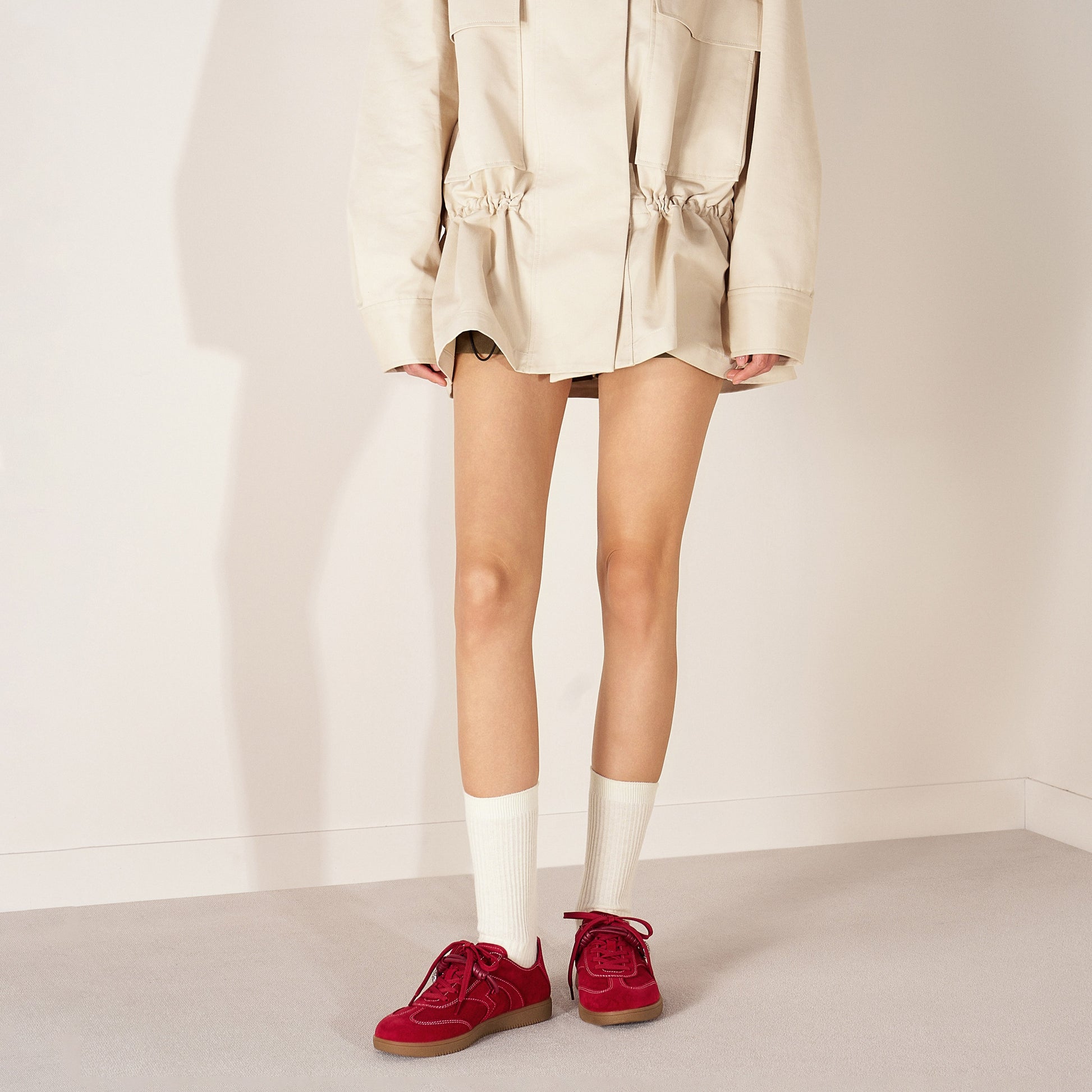 STACCATO Retro Trainer Sneakers - Vintage Coffee