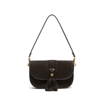 STACCATO Vintage Fringe Crossbody Bag - Misty Dark Coffee