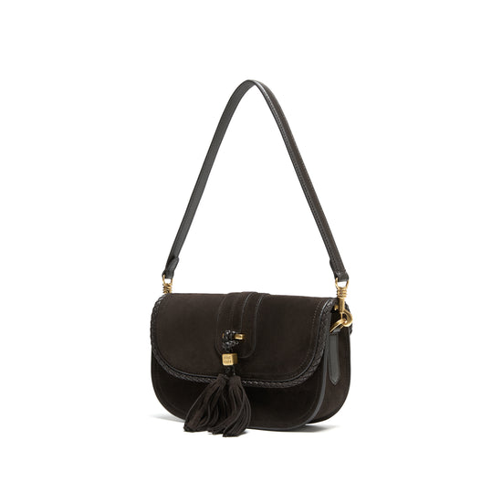 STACCATO Vintage Fringe Crossbody Bag - Misty Dark Coffee