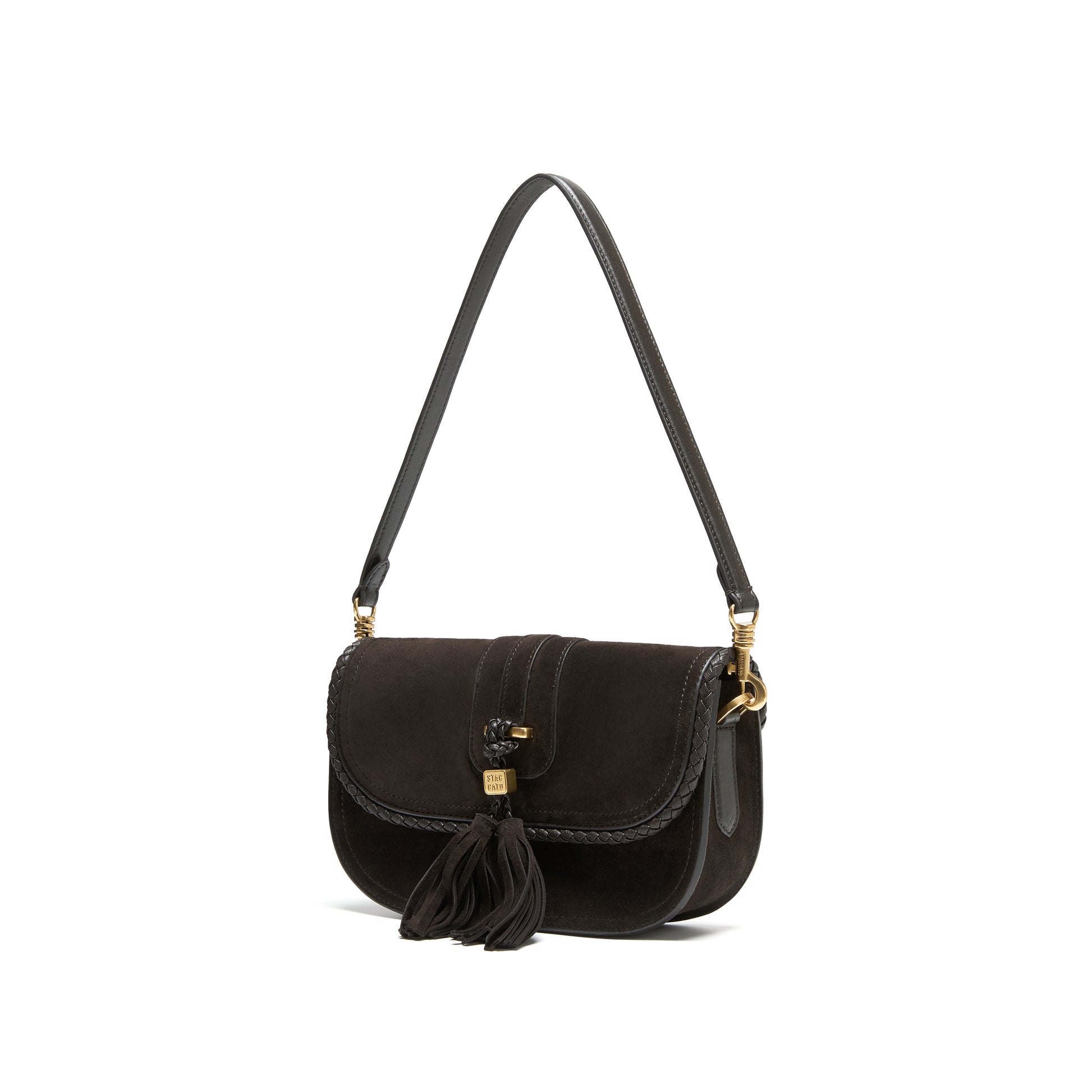 STACCATO Vintage Fringe Crossbody Bag - Misty Dark Coffee