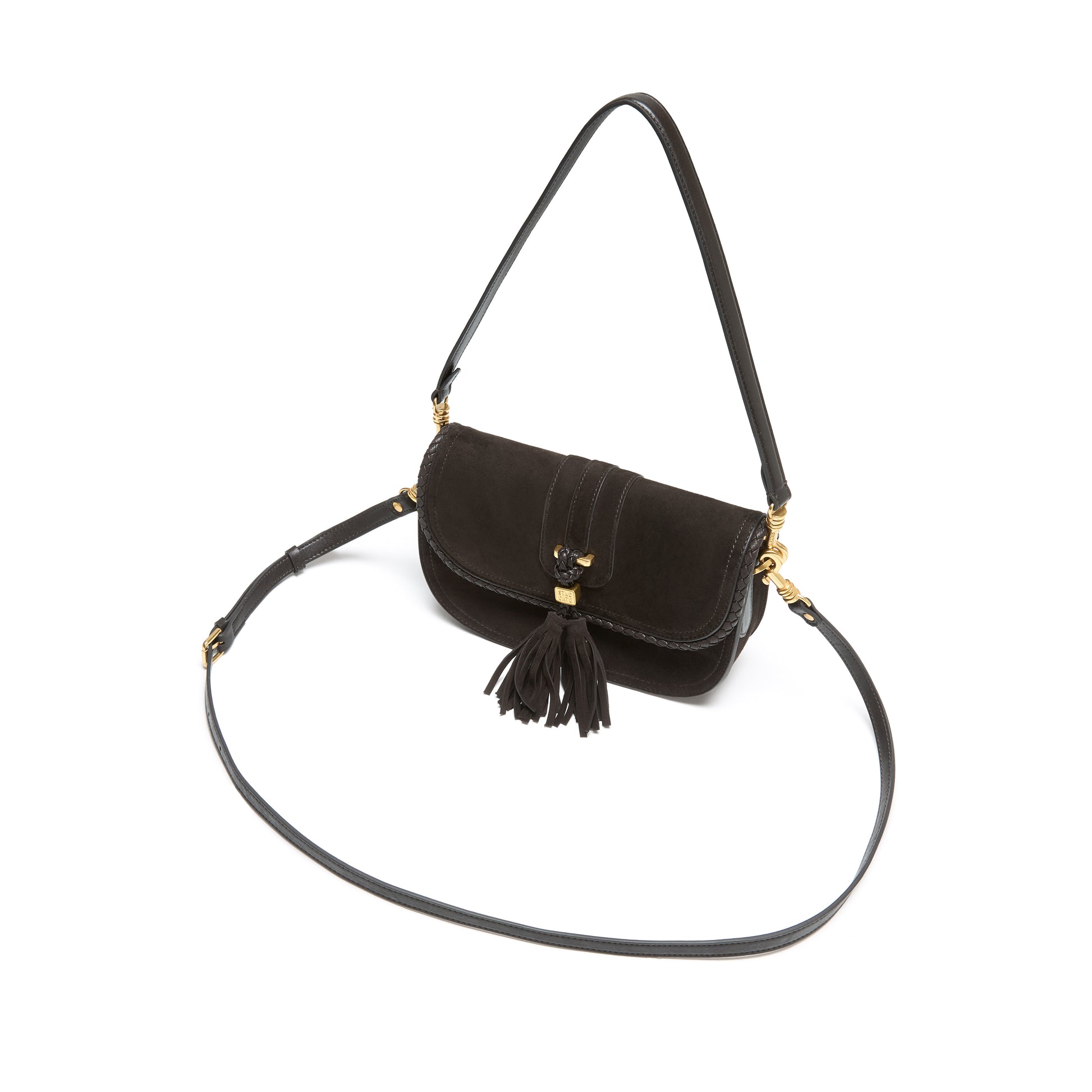STACCATO Vintage Fringe Crossbody Bag - Misty Dark Coffee