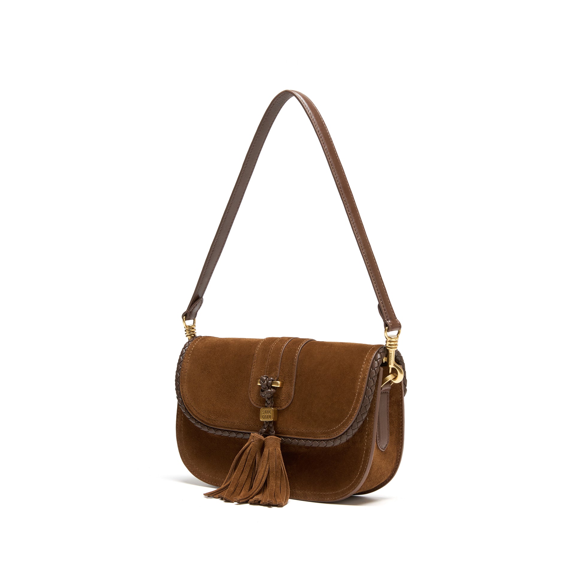 STACCATO Vintage Fringe Crossbody Bag - Caramel Coffee