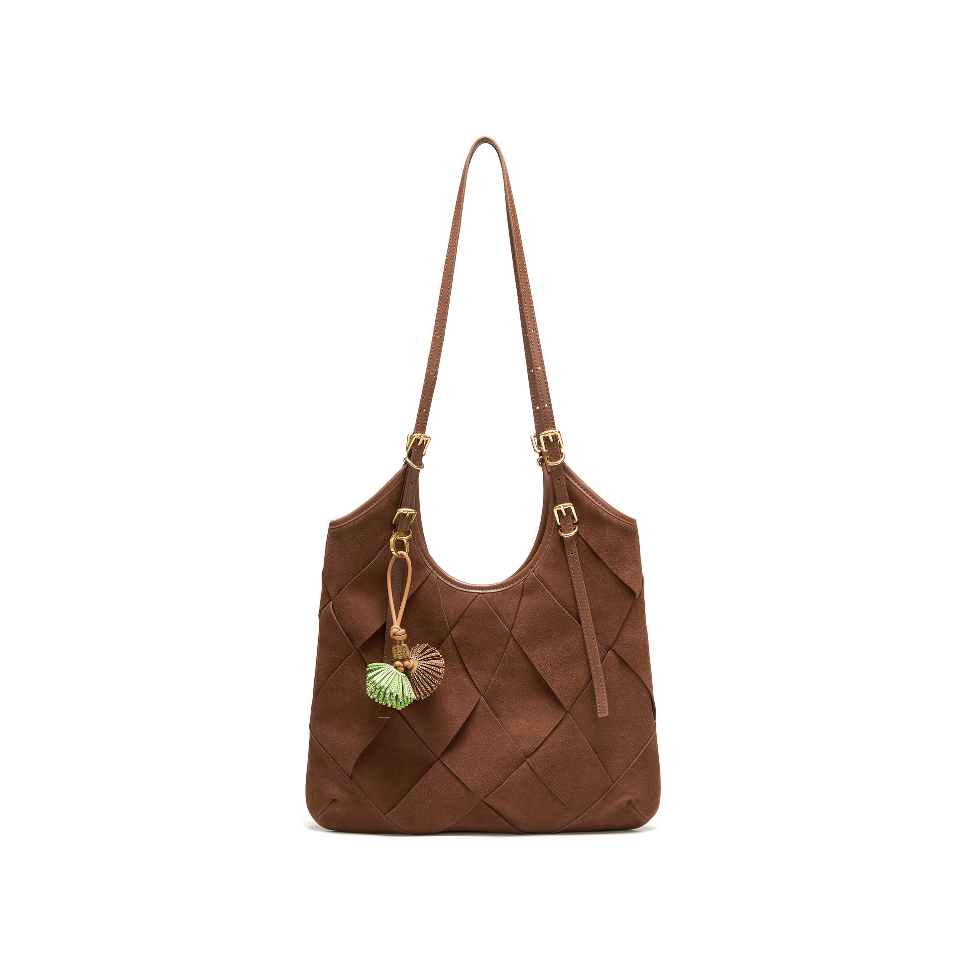 STACCATO Woven Vest Tote Bag - Nomad Brown