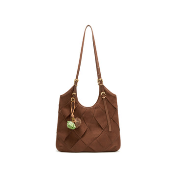 STACCATO Woven Vest Tote Bag - Nomad Brown