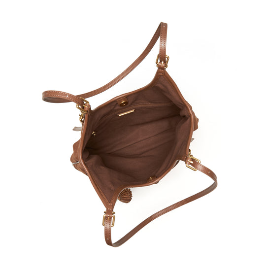 STACCATO Woven Vest Tote Bag - Nomad Brown