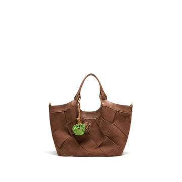 STACCATO Woven Resort Tote Bag - Nomad Brown