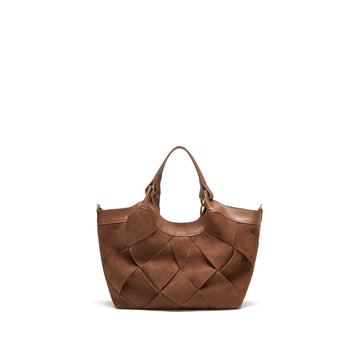 STACCATO Woven Resort Tote Bag - Nomad Brown