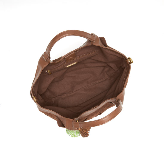STACCATO Woven Resort Tote Bag - Nomad Brown