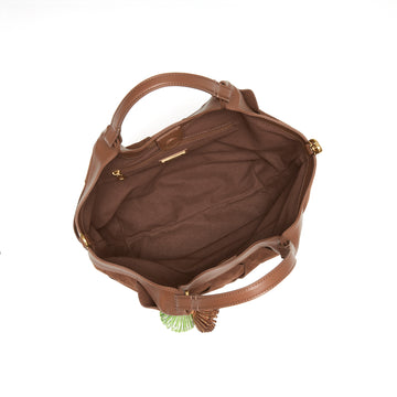 STACCATO Woven Resort Tote Bag - Nomad Brown