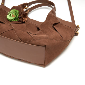 STACCATO Woven Resort Tote Bag - Nomad Brown