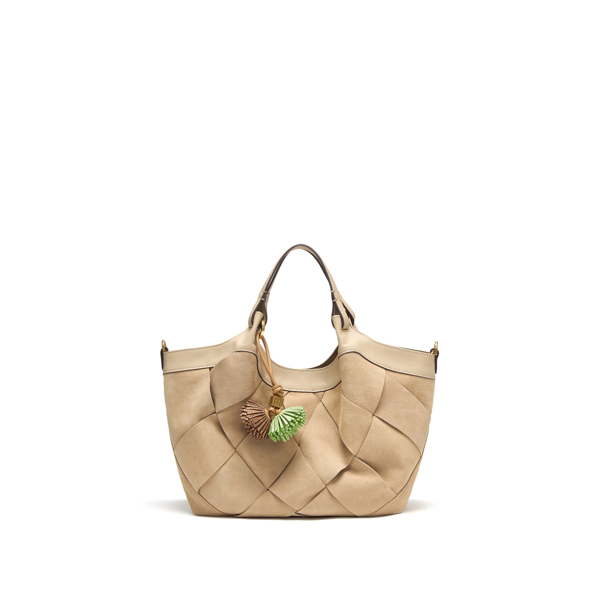 STACCATO Woven Resort Tote Bag - Oat Apricot