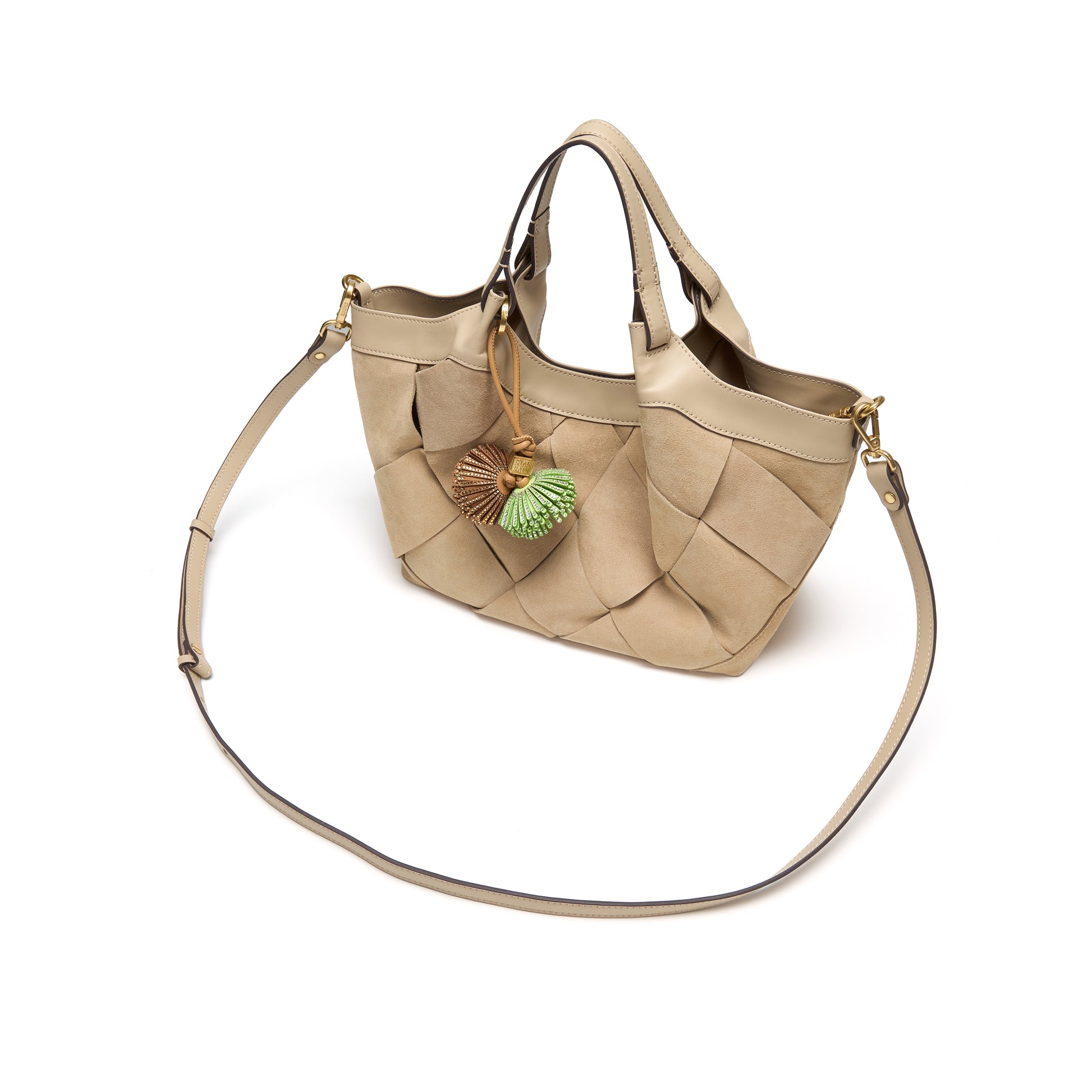 STACCATO Woven Resort Tote Bag - Oat Apricot