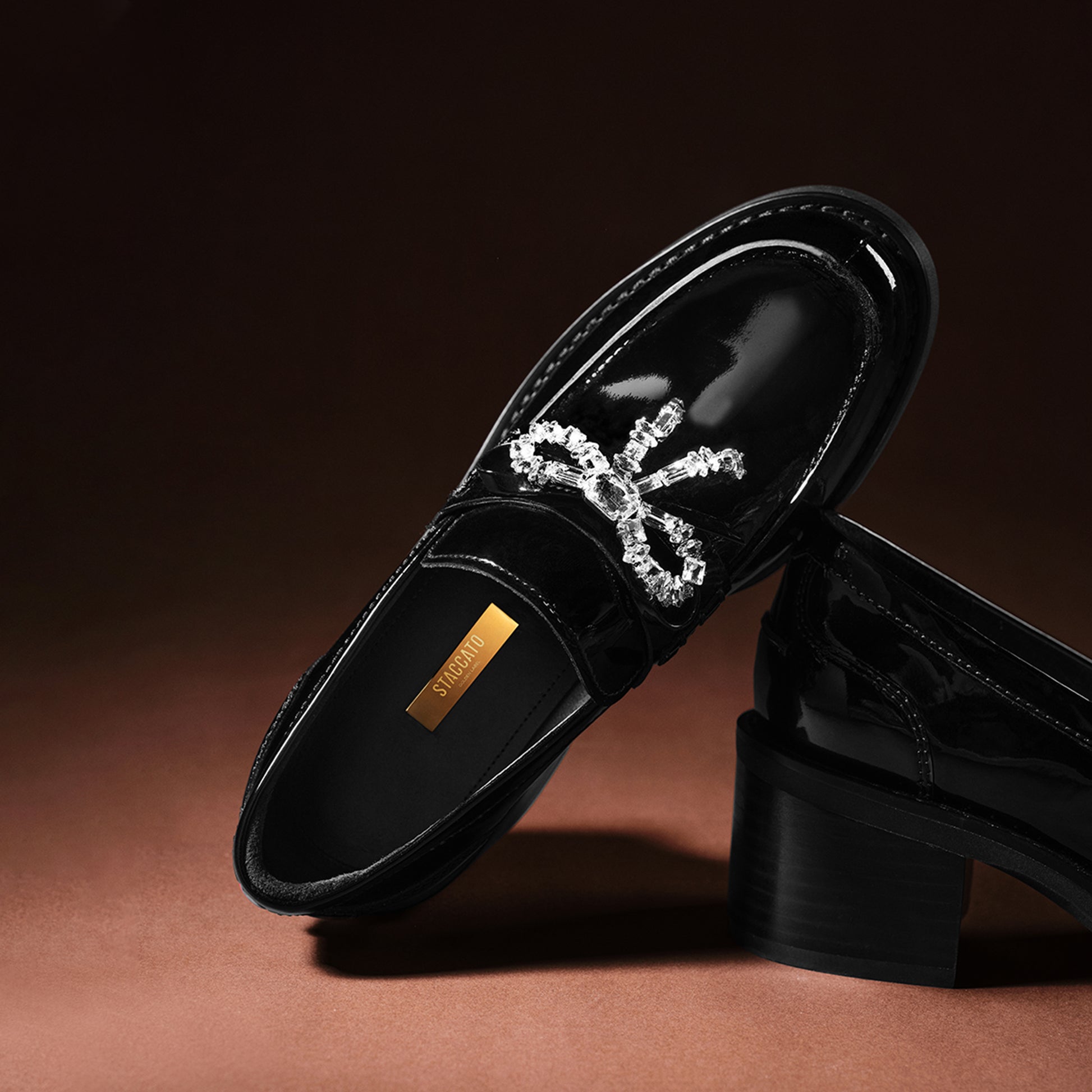 STACCATO Galaxy Jazz Platform Loafers - Black