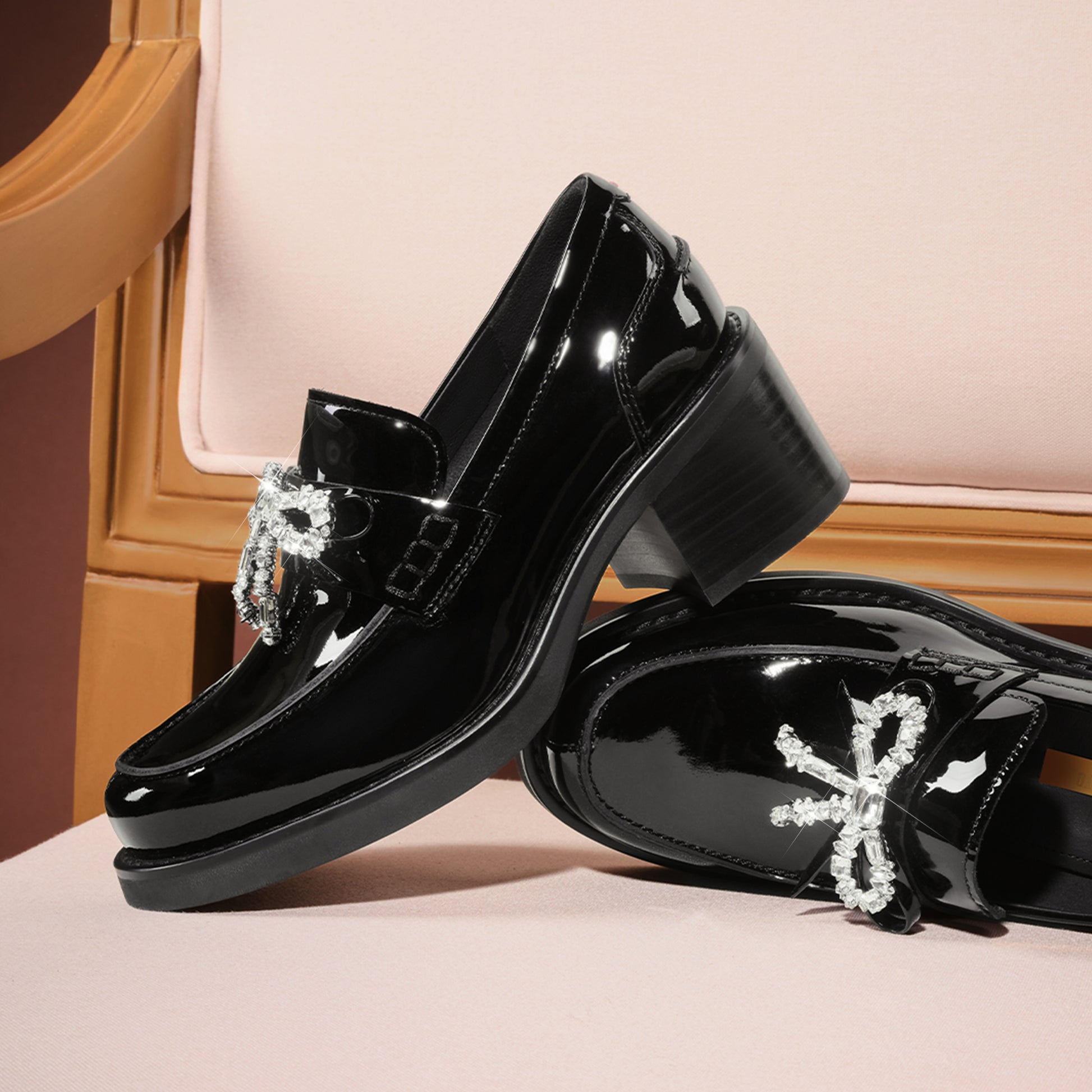 STACCATO Galaxy Jazz Platform Loafers - Black