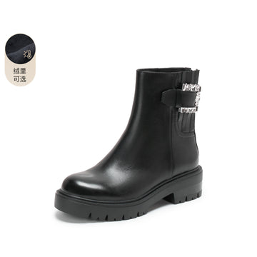 Raven Black (Fleece-Lined) STACCATO chelsea boots, product view