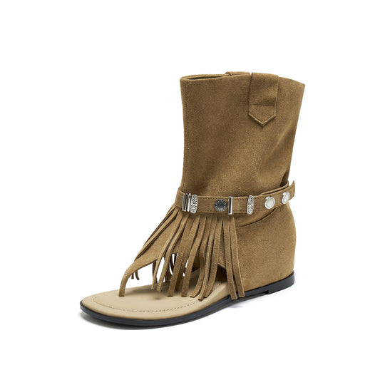 STACCATO Retro Casual Flat Sandal Boots - H0420BB6